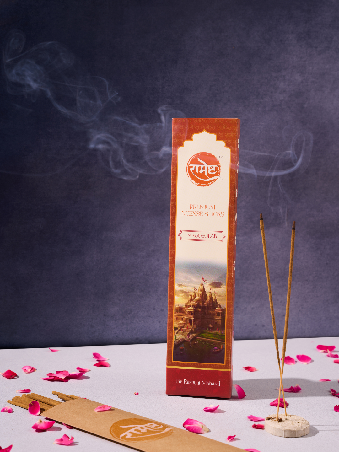Premium Incense Sticks - Indra Gulab - Temple Series