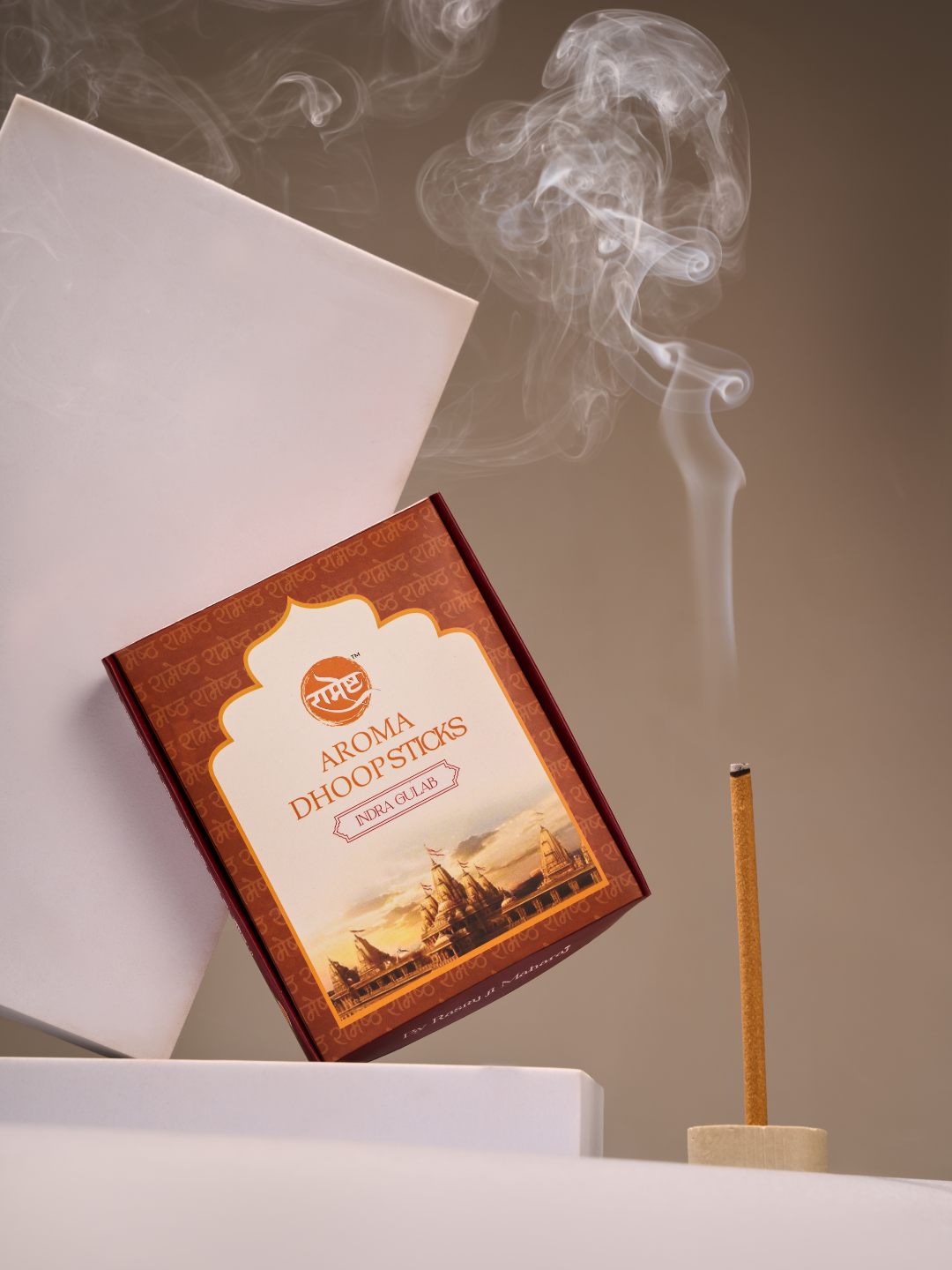 Aroma Dhoop Sticks - Indra Gulab - Temple Series