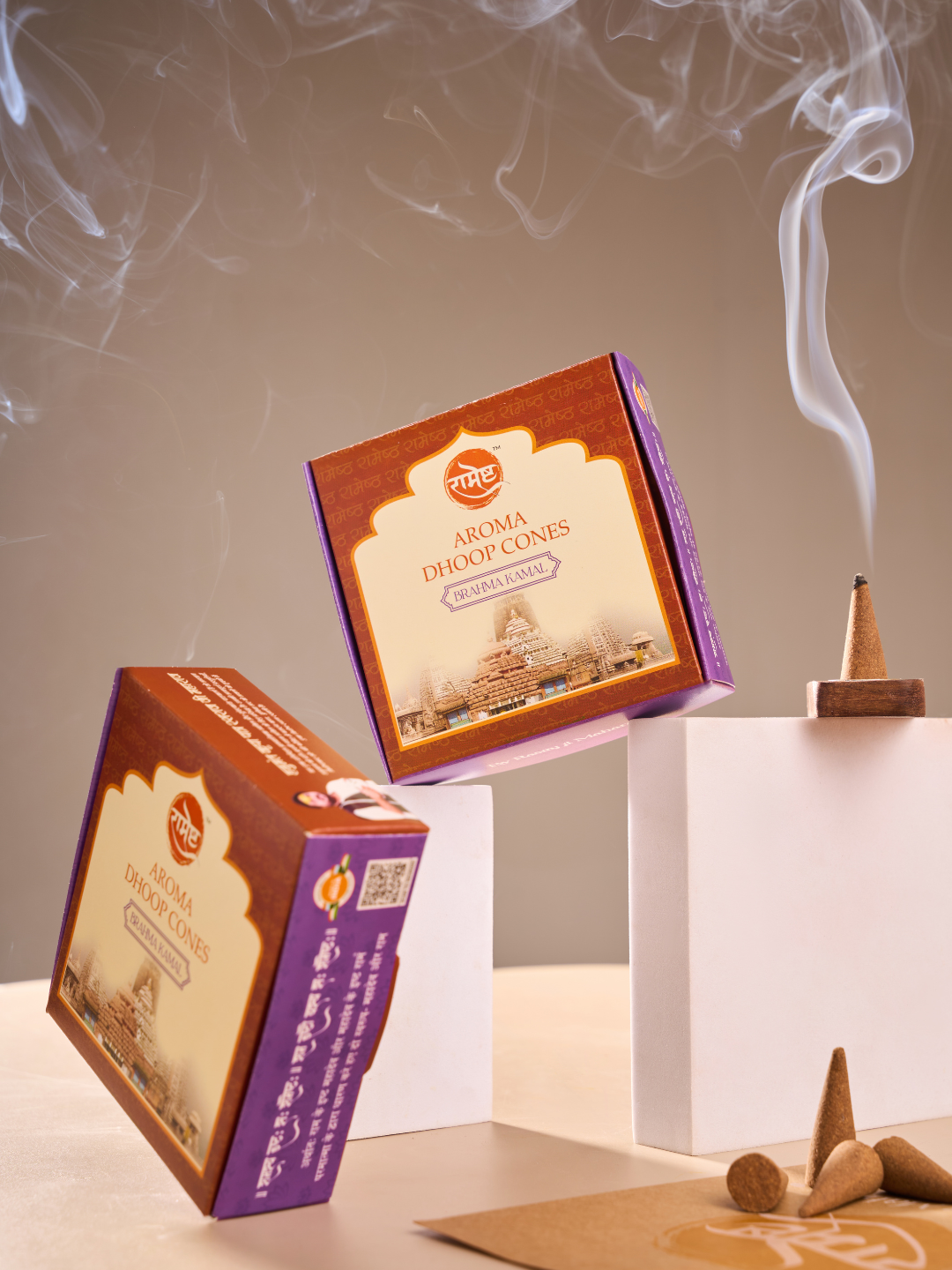 Aroma Dhoop Cones - Bramha Kamal - Temple Series