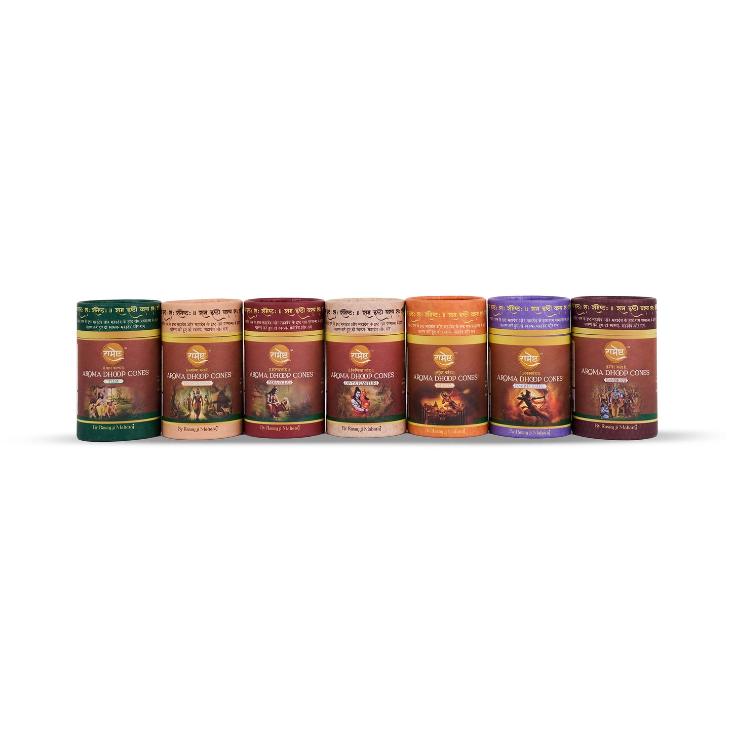Ramayana Series Dhoop Cones – Sacred 7-in-1 Combo Pack