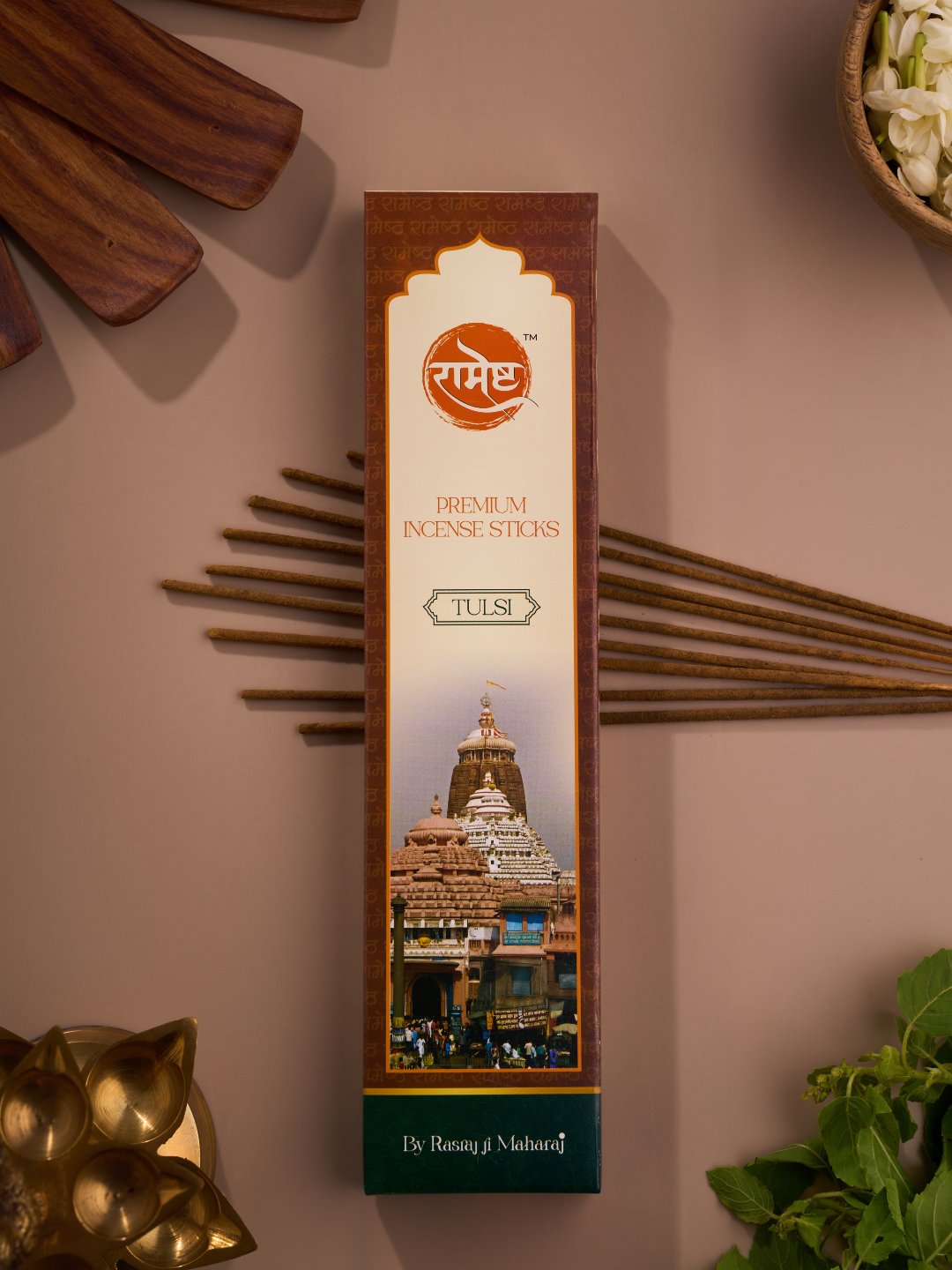 Premium Incense Sticks - Tulsi - Temple Series