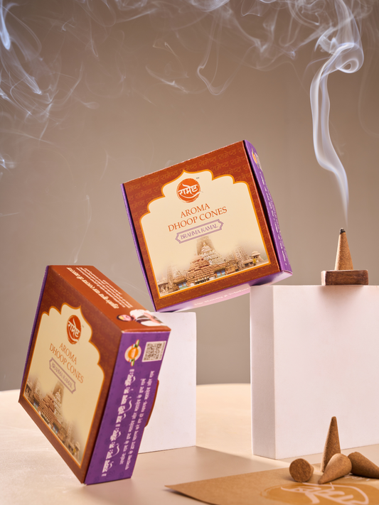 Aroma Dhoop Cones - Bramha Kamal - Temple Series