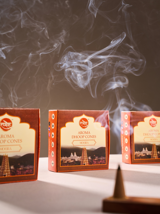 Aroma Dhoop Cones - Mogra - Temple Series