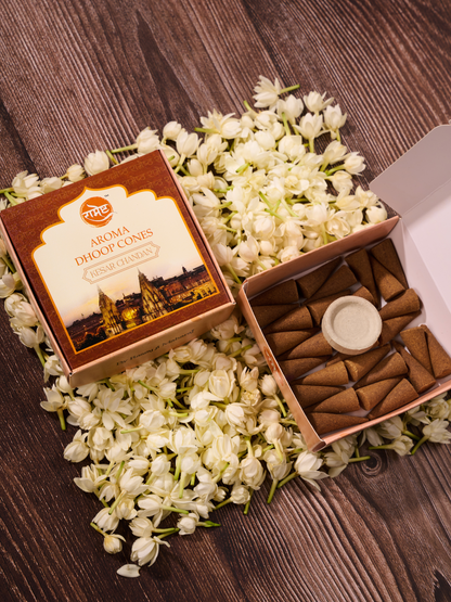 Aroma Dhoop Cones - Kesar Chandan - Temple Series